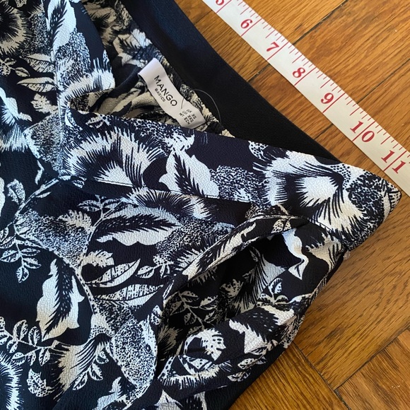 Mango women’s Black and White Floral Trousers - XS - Picture 8 of 8